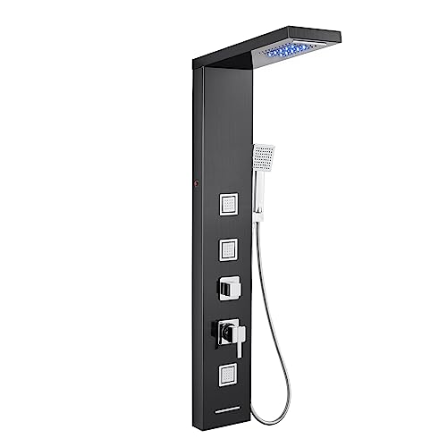 MENATT LED Shower Panel Tower