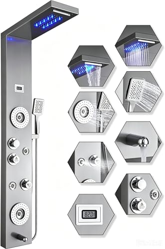ELLO&ALLO Stainless Steel Shower Panel