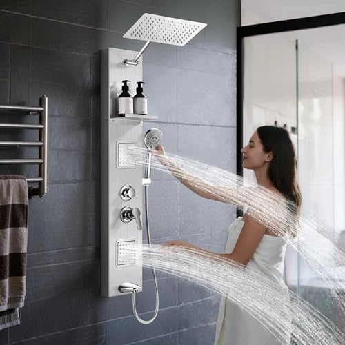Shower Panel Tower System with view 2