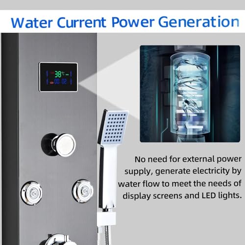 HSYLYPA LED 5-in-1 Shower Panel view 5