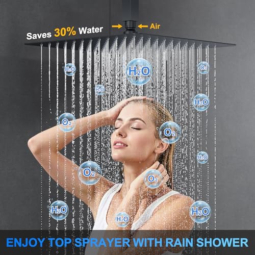 Shower Faucet Set 12" Ceiling view 5
