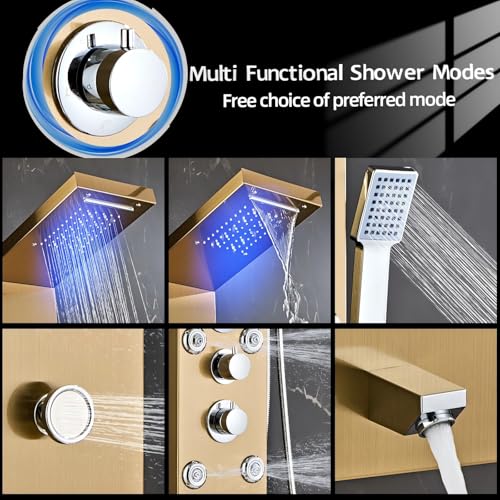 HSYLYPA LED 5-in-1 Shower Panel view 4