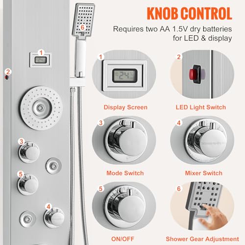 VEVOR Shower Panel Tower System view 5