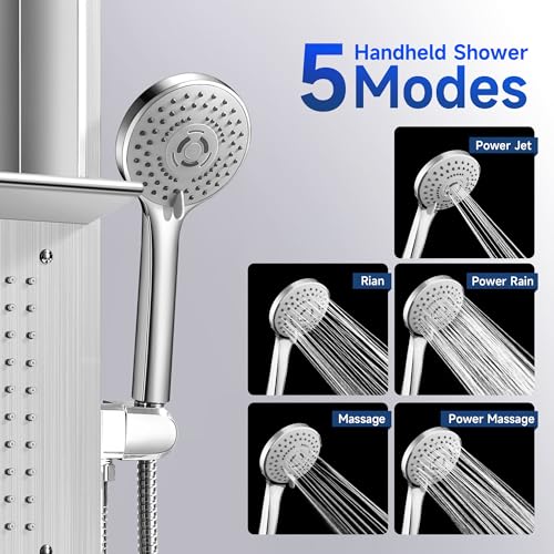 Shower Panel Tower System with view 4