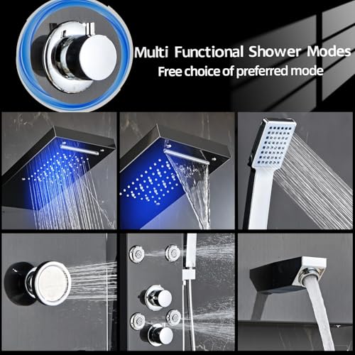 HSYLYPA LED 5-in-1 Shower Panel view 4