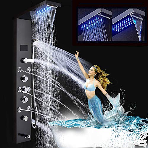 FUZ Contemporary Shower Panel Tower