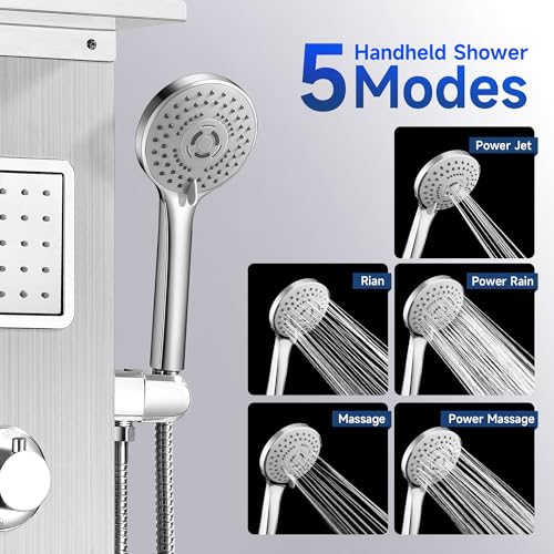Shower Panel Tower System with view 4